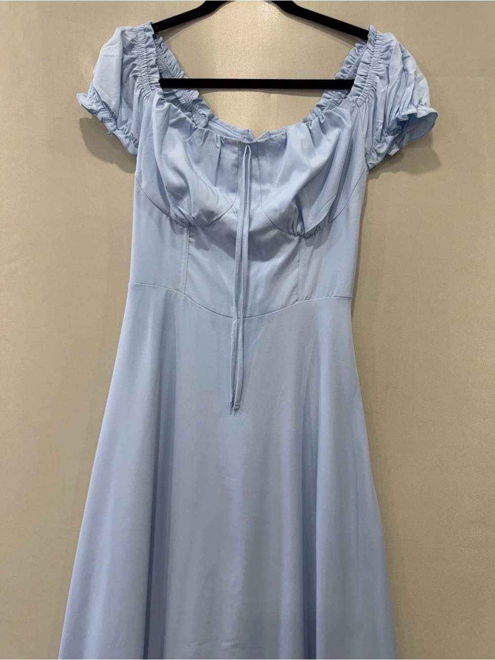 Light Blue Maxi Formal Dress Prom Bridesmaid Evening Gown - Picture 3 of 13